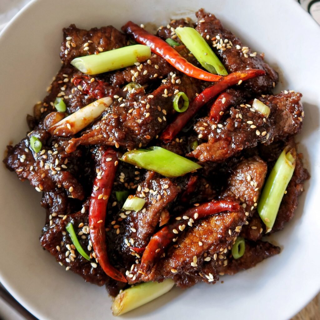 MONGOLIAN BEEF RECIPE WITH GAFOOR PURE HALAL