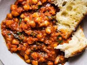 Braised Chickpeas with Chard Recipe