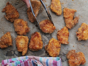 Crispy gluten-free chicken nuggets