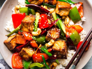 Spicy Kung Pao Tofu Recipe for a Vegan Dinner Delight