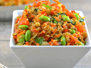 Oppskrift på quinoa-fried rice